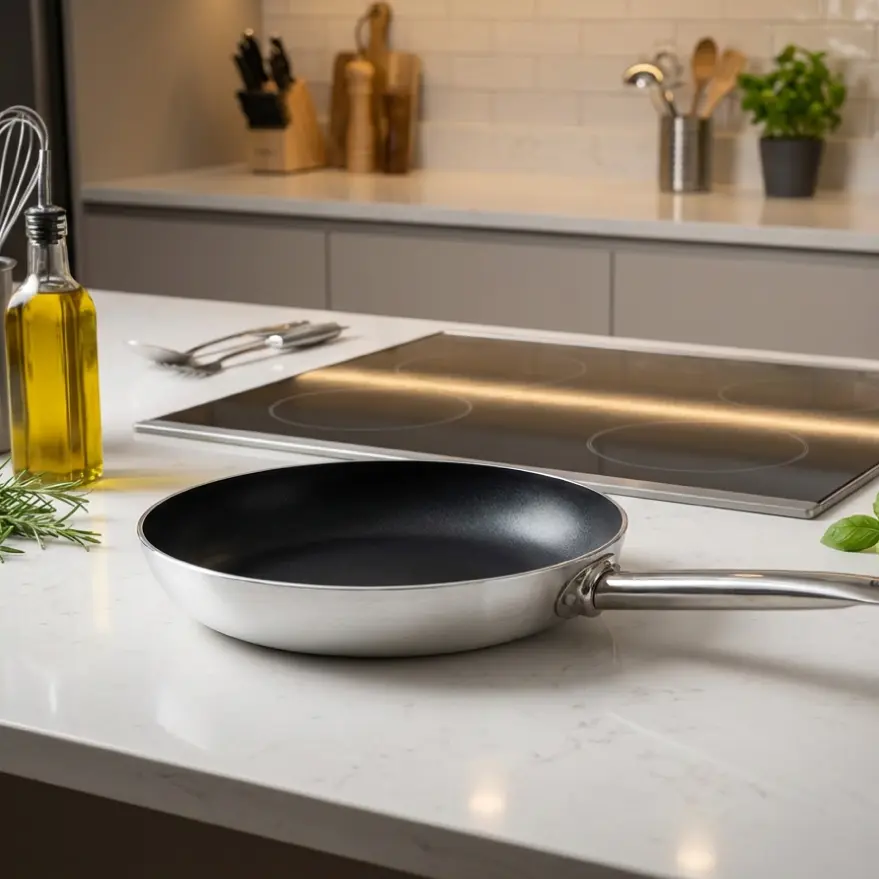 ChronaFlex frying pan on a kitchen worktop